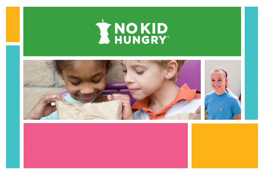 No Kid Hungry - children Receiving food donations and other help
