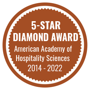 5-Star Diamond Award American Academy of Hospitality Sciences 2014-2022